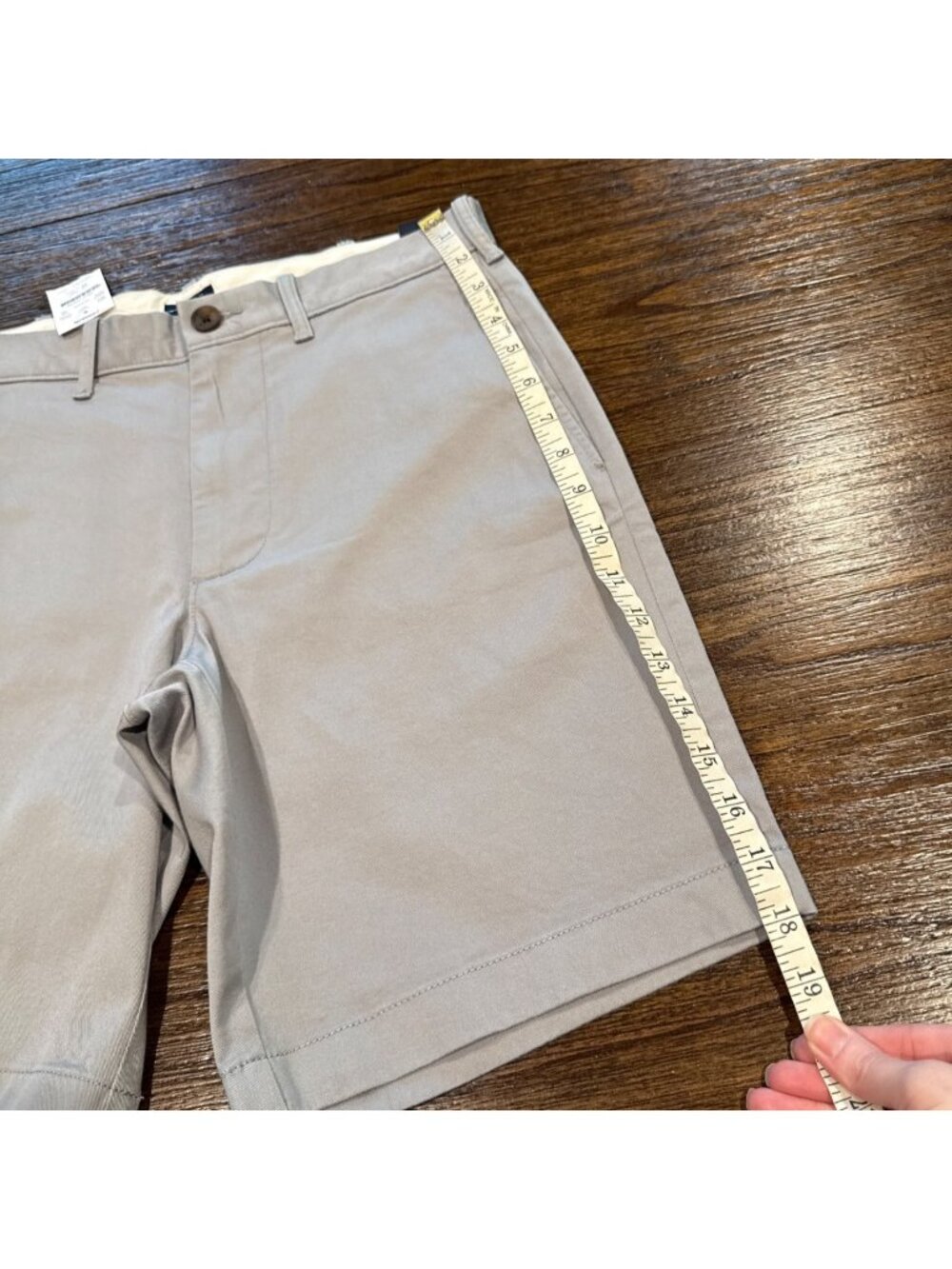 NWT J.Crew Factory 9" Flex Chino Short Men's 28 Light Gray Casual Preppy H5020 - Picture 6 of 8